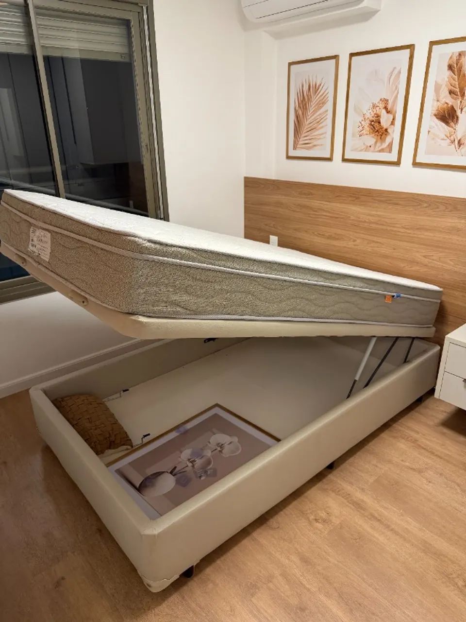 Cama Box Baú e Colchão (Viúva)