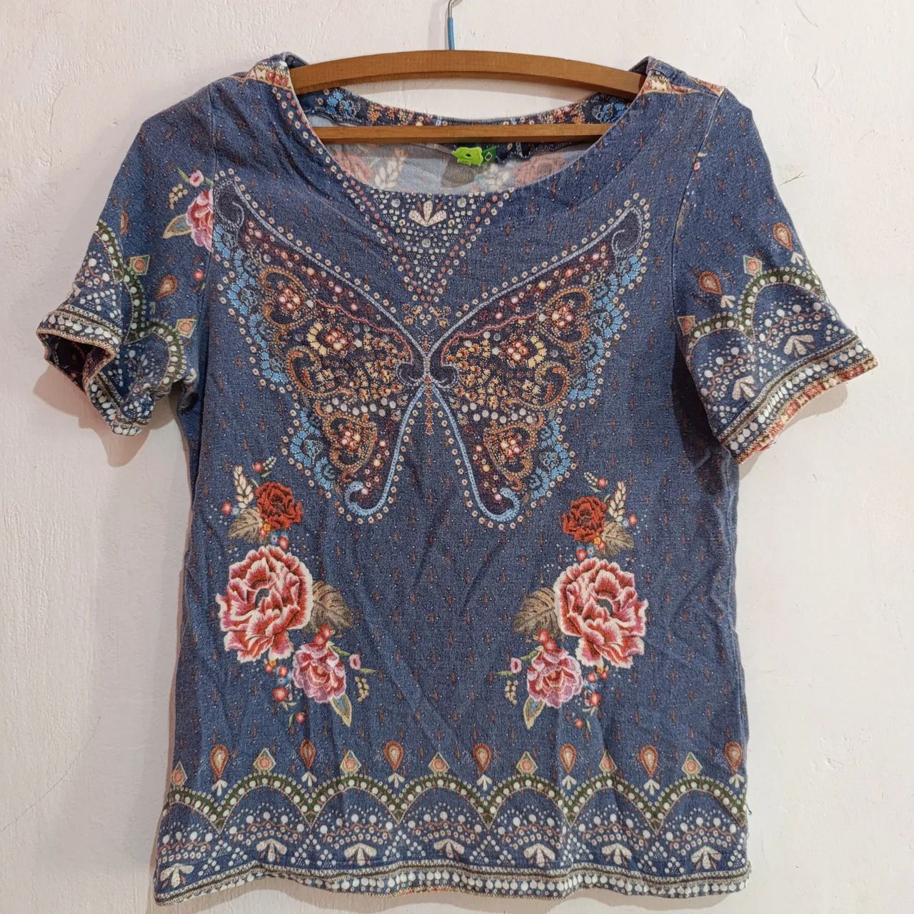 FARM Blusa Borboleta Estampada M - Foto 2
