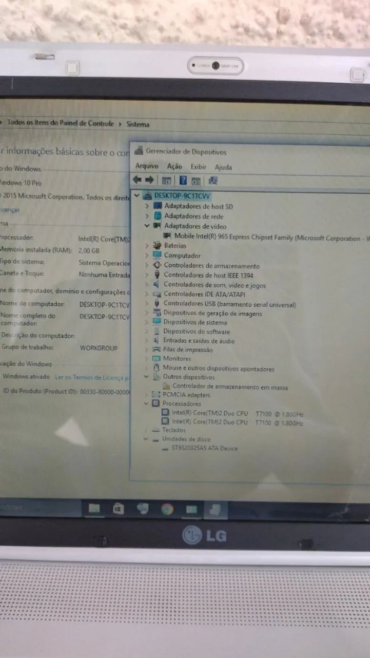 Notebook LG Core 2Duo Windows 10Pro Ativado 2G Telão 16" - Foto 4
