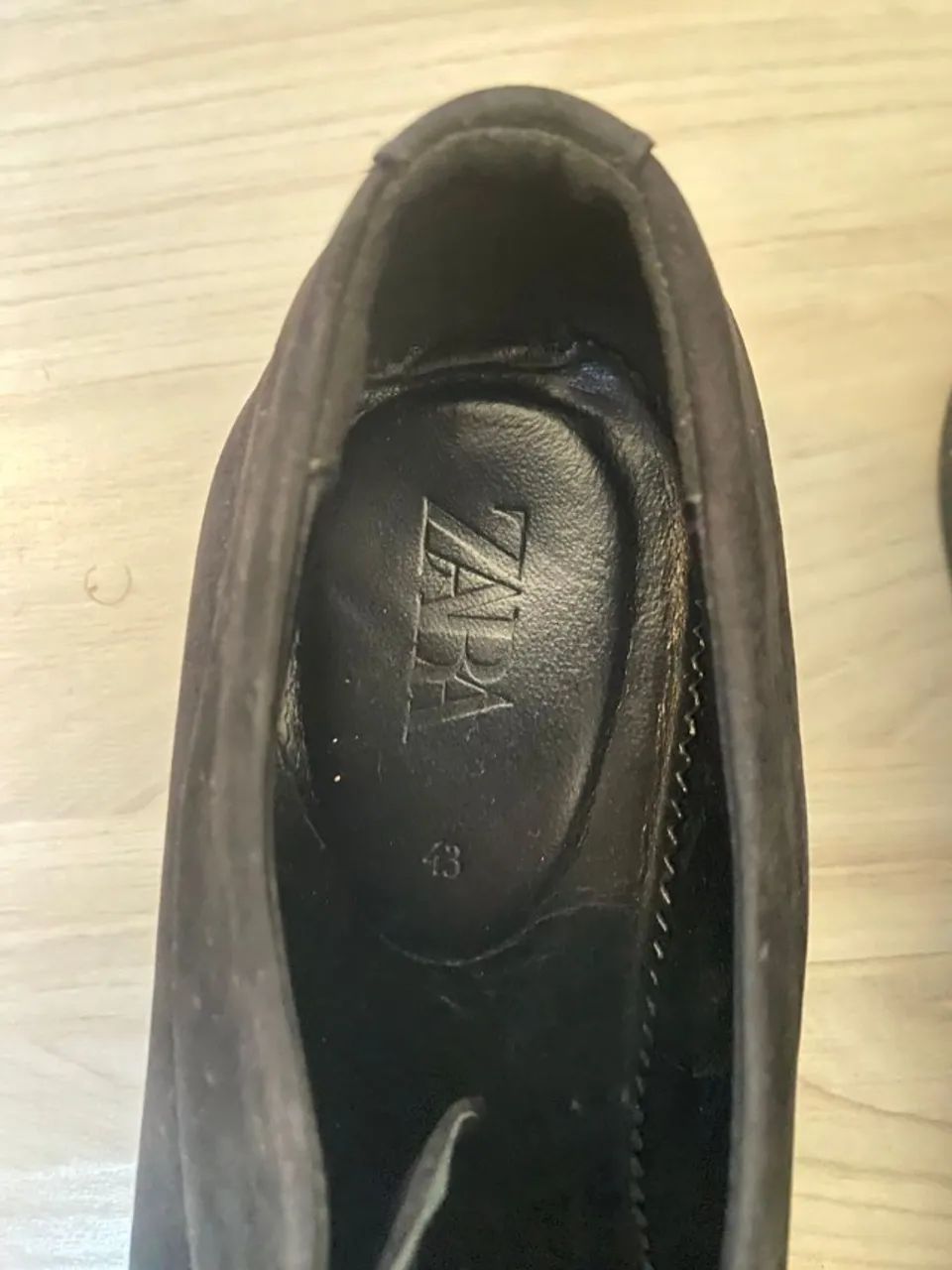 sapato couro preto zara - Foto 2