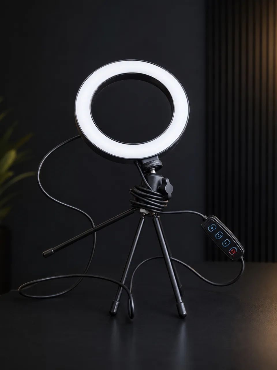 Ring Light LED 26cm com Tripé de Mesa + Controle USB - Foto 3