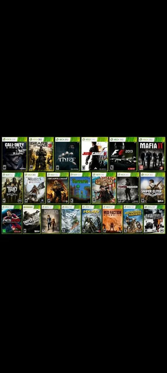 21 Jogos Xbox 360 Bloqueado