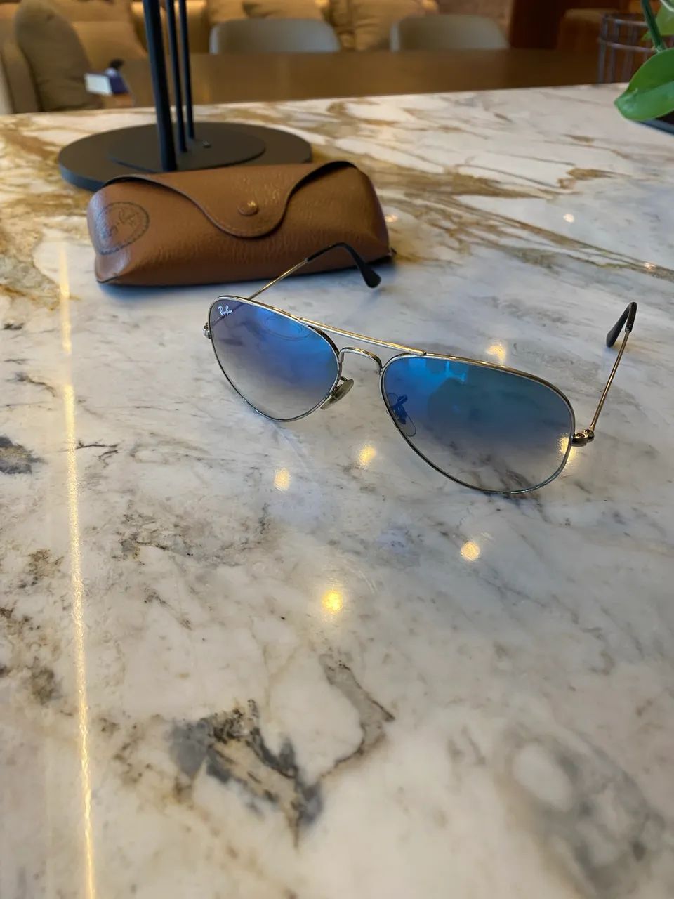 Ray-Ban Aviator Gradient (Prata com Lente Azul) - Foto 2