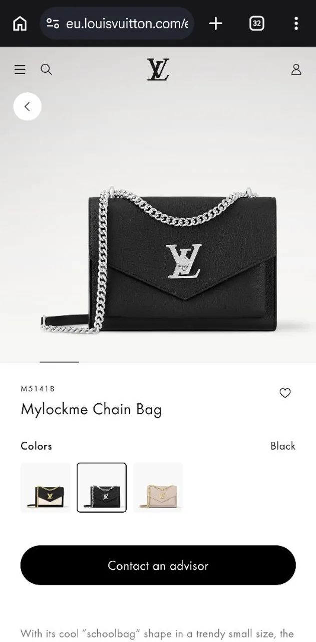 Bolsa louis vuitton mylockme chain bag - original - Foto 4