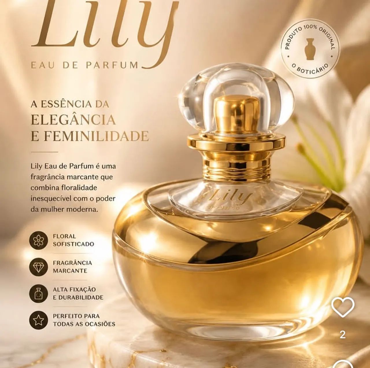 Colônia lily Boticário  - Foto 2