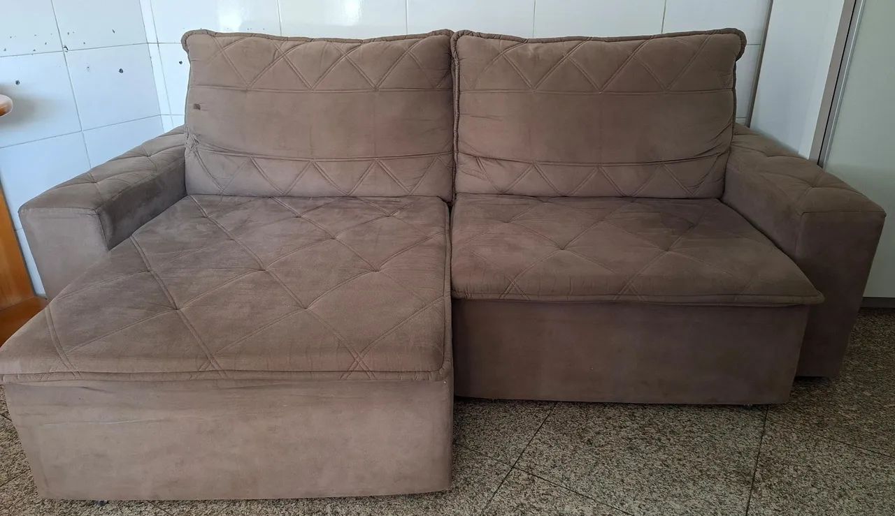 Sofá Retrátil E Reclinável,  2.80 metros - ENTREGA GRÁTIS - Foto 5
