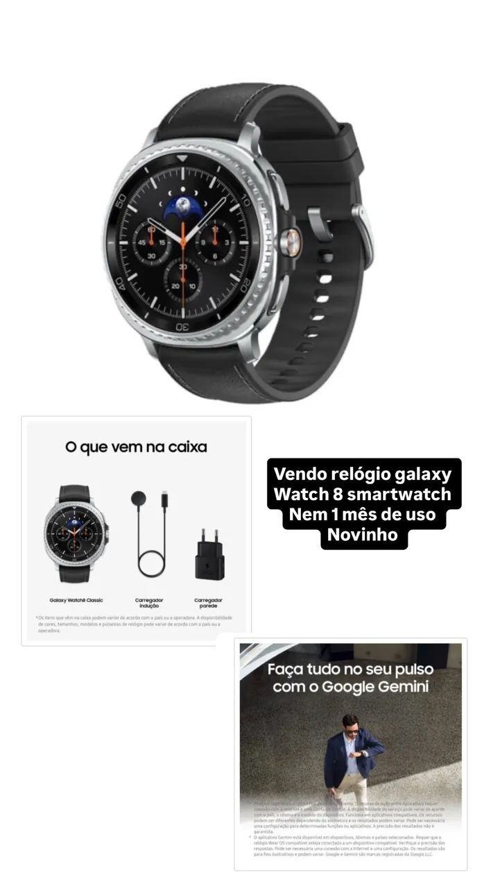 Relógio galaxy smart 8 Samsung 