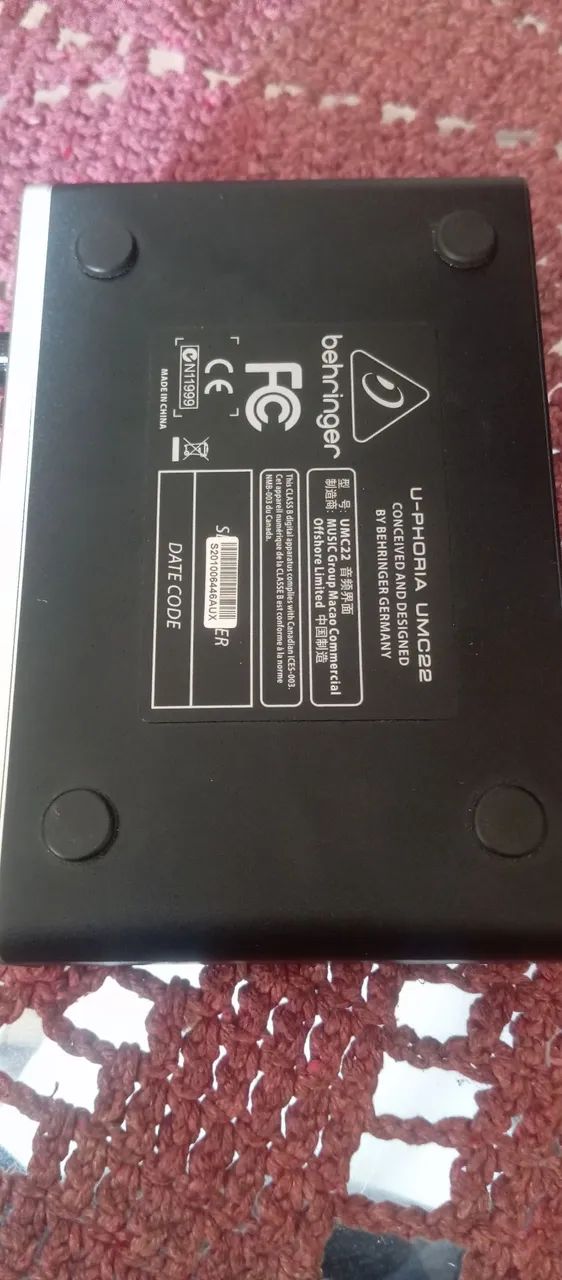 Vendo PLACA DE ÁUDIO U-PHORIA UMC22 - Foto 4