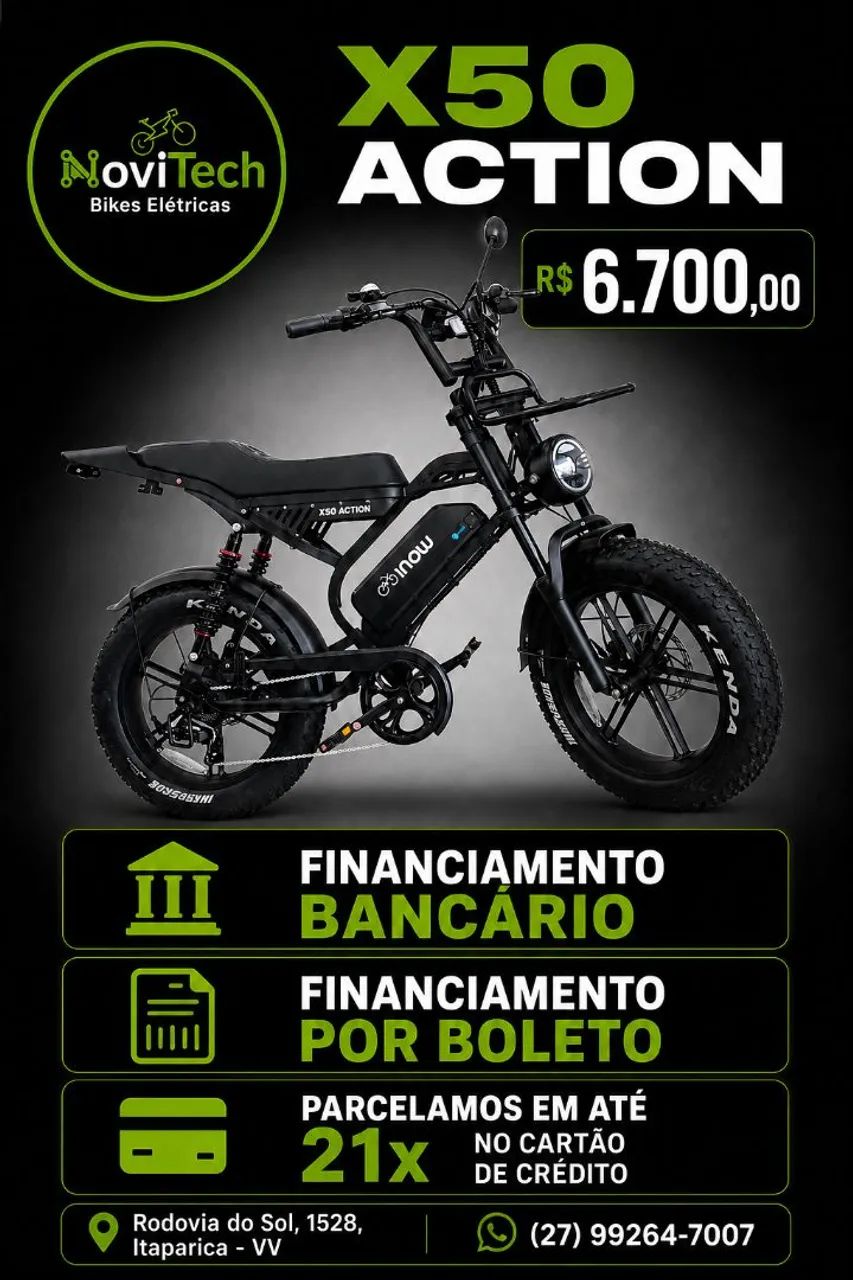 Bicicleta elétrica X50 Action  - Foto 2