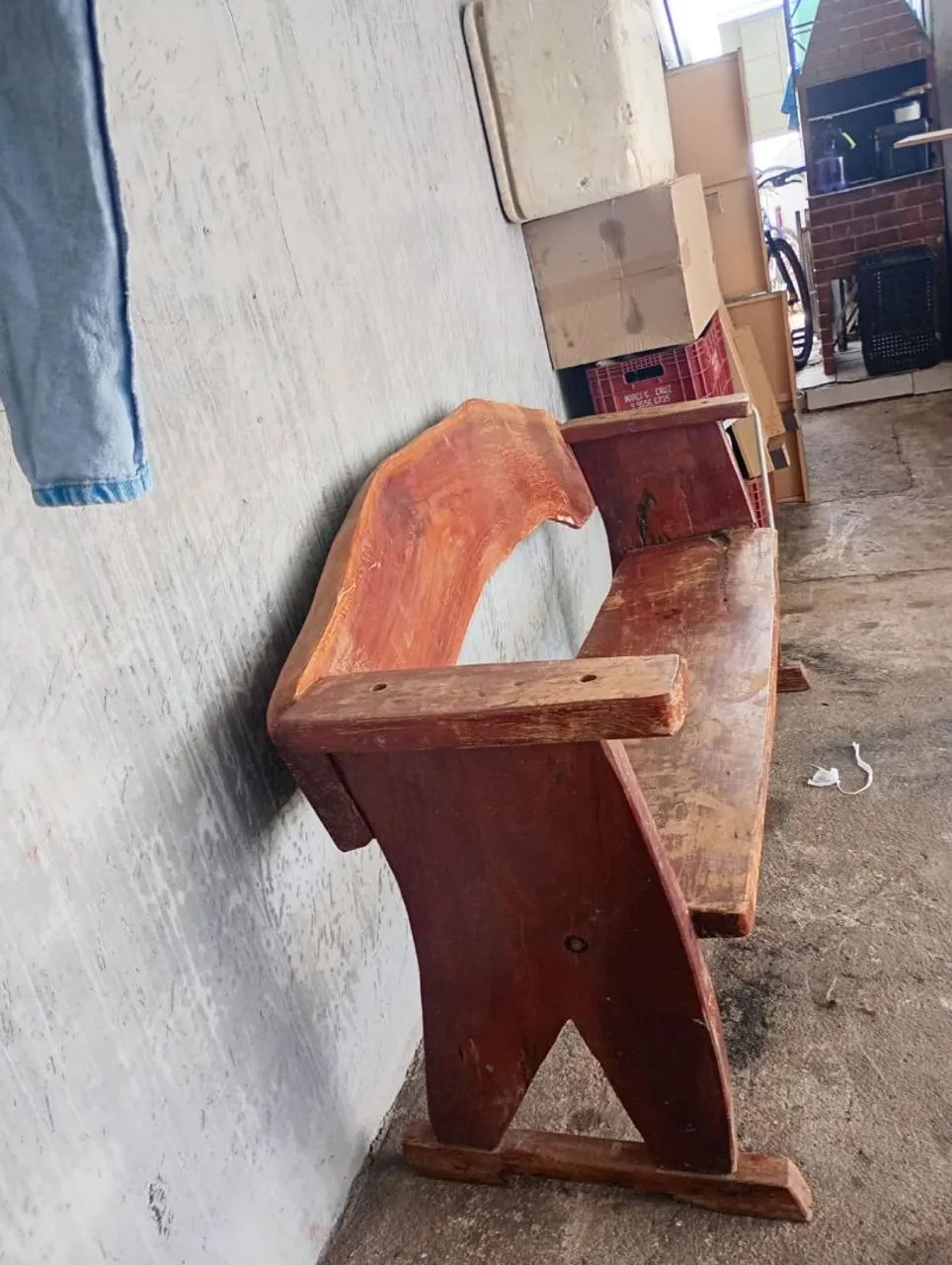 Banco rústico de madeira bem grossa  - Foto 2