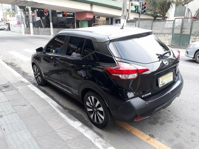 Kicks sv 1.6 flex 2018 ipva pago, gnv injetado, couro, multimídia - Foto 6