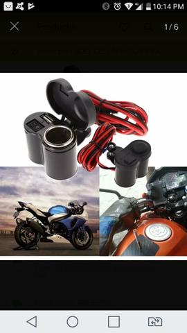Carregador Para Moto Celular GPS Tomada USB 2.0 Adaptador Acendedor Guidão De Motocicleta - Foto 3