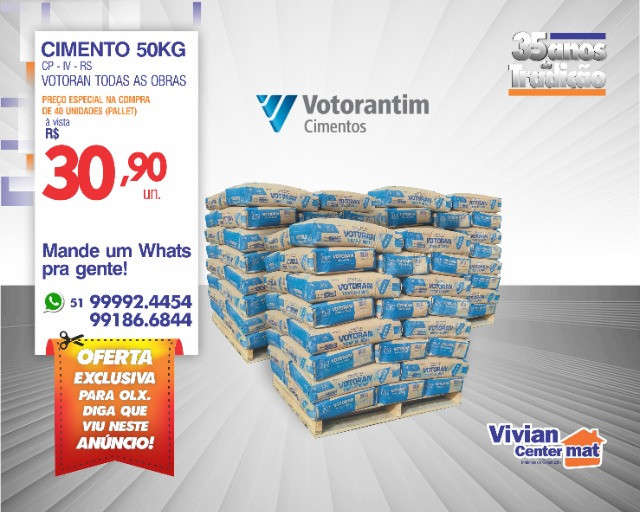 Cimento Votoran Todas as Obras - 50 Kg | Oferta!