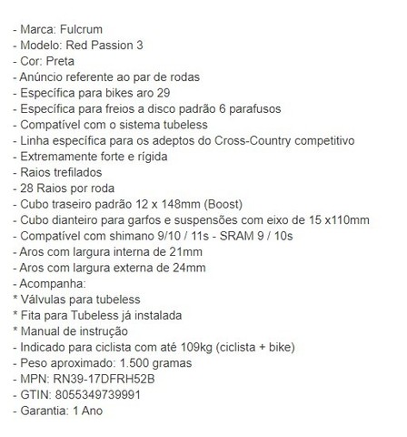 Rodas MTB boost Fulcrum Red Passion 3 -1,5kg - Foto 3