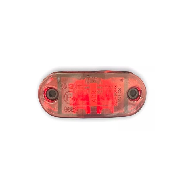 Lanterna Delimitadora Vermelha Led 12v 24v Caminhão Baú