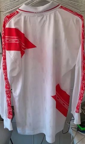 CAMISA SELECAO PERU WALON 2002 MADE IN PERU TAM L. NOVA FRETE GRATIS - Foto 5