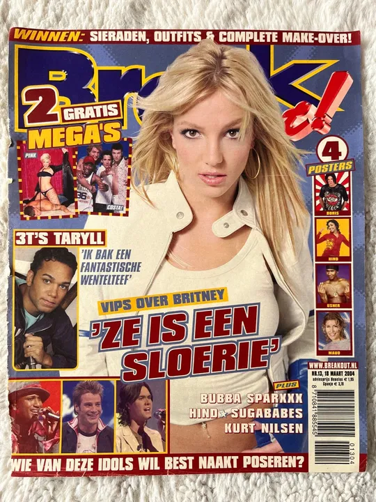Revista Break Out! Nº 13 - Britney Spears, 3T's, Sugababes