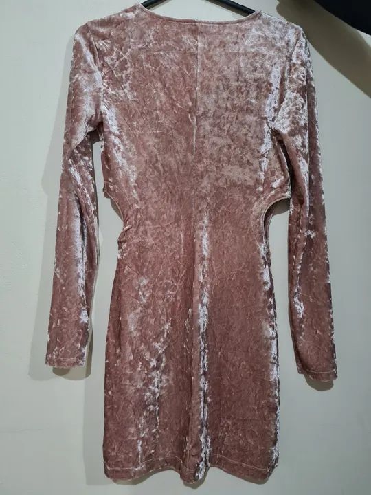 Vestido Veludo Rosê forever 21 tamanho m  - Foto 3