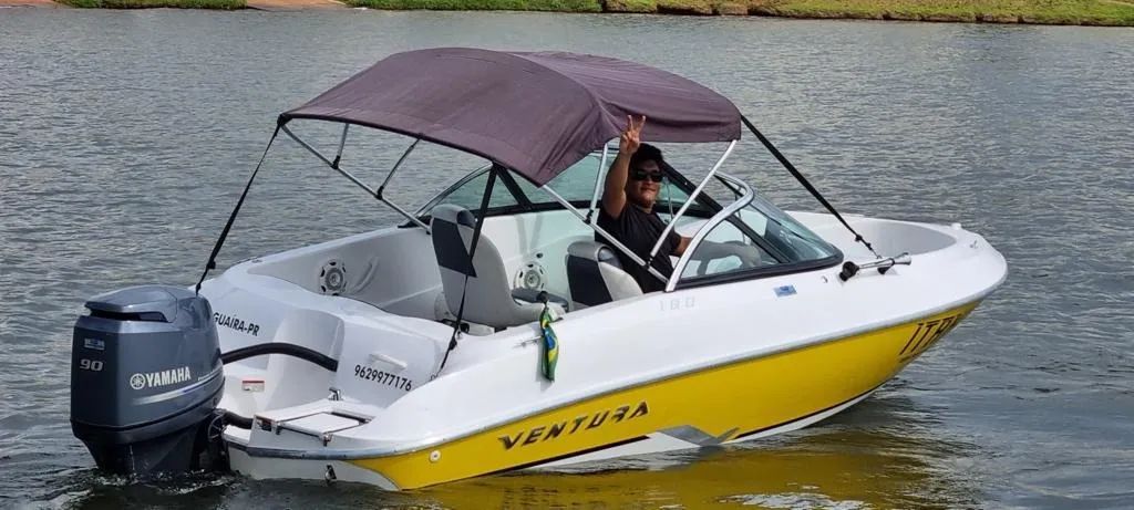 Lancha Ventura 180 vende, troca, parcela - Foto 5