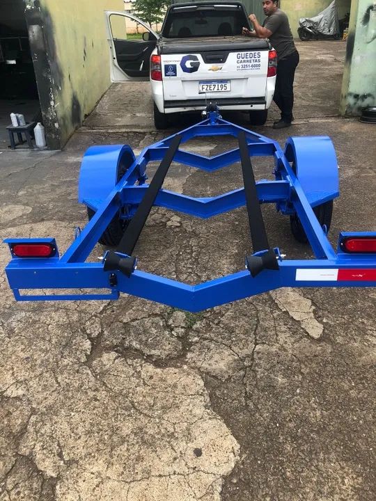 carreta para transporte de jet ski premium - Foto 4