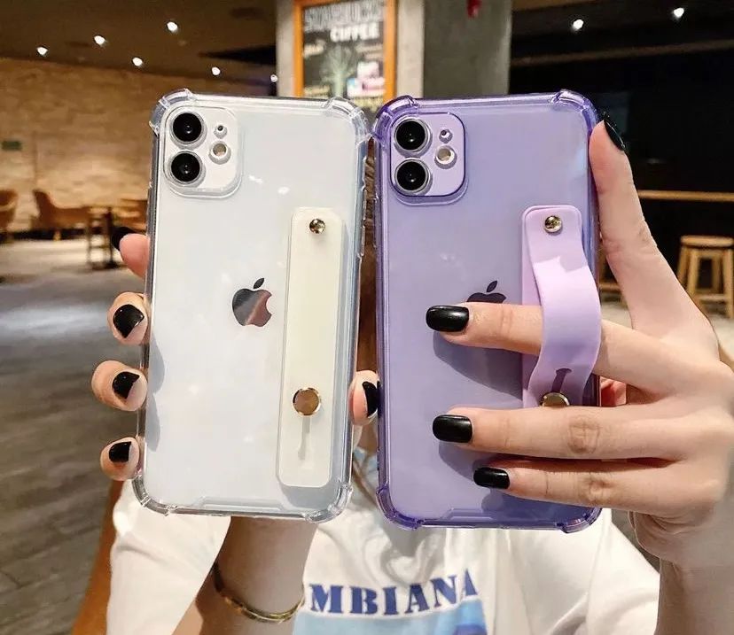 Case  capinha  iPhone 12 em silicone com apoio mãos  - Foto 2