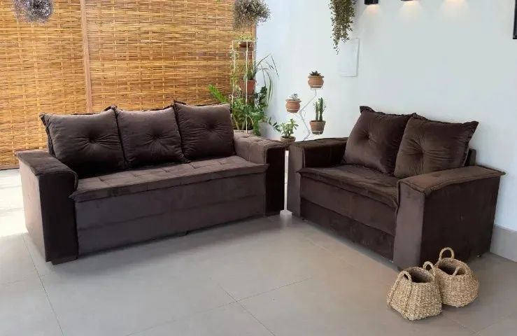 Sofa de 2x3 lugares produto novo