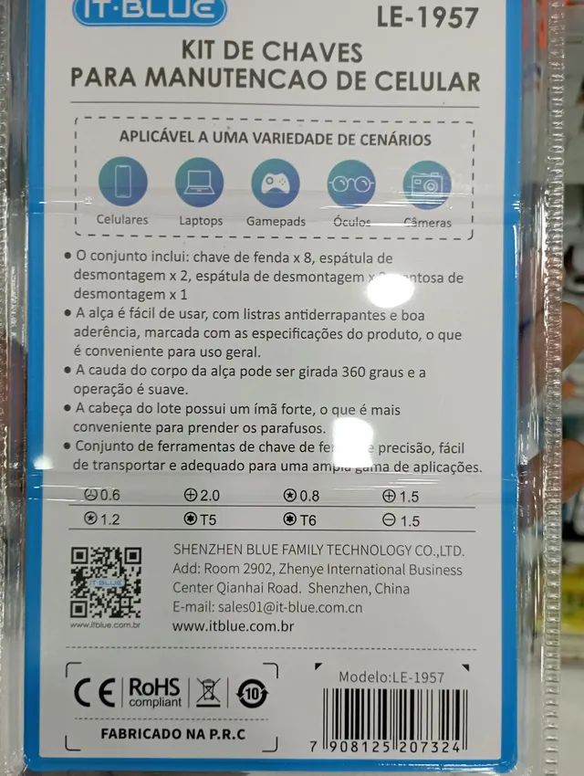 Kit chaves de precisão para manutenção de celular  - Foto 2