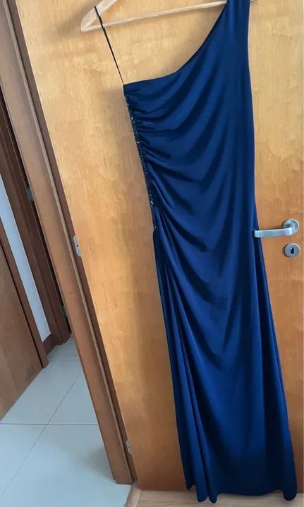 Vestido Longo Azul - Um ombro só - Foto 3