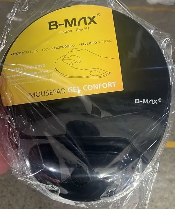 Mouse Pad B-Max BM751 de Tecido Tamanho M 22x26x1.5cm Preto