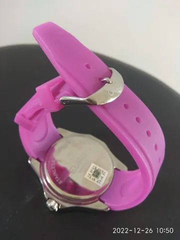 Relógio de pulso analógico Euro Roxo/Lilás  - Foto 3