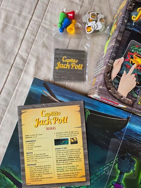Jogo Tabuleiro Capitão Jack Pott - leia o anuncio - Foto 5