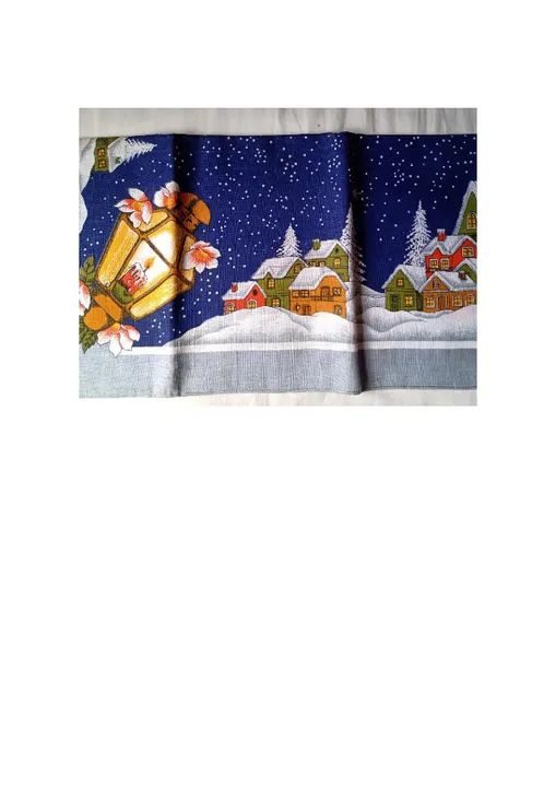 Toalha de mesa quadrada de Natal - 1,70 x 1,70 - Foto 2