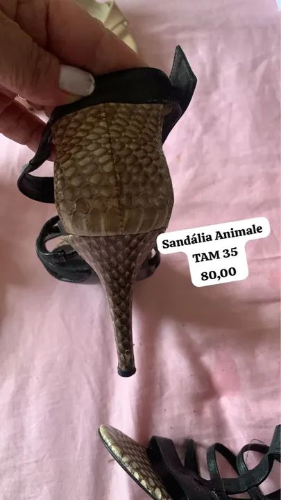 Sandália de couro da Animale  - Foto 2