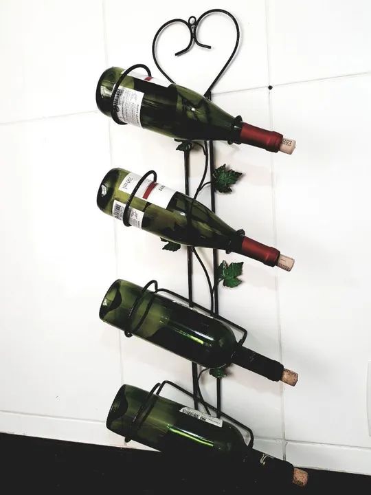 Suporte para garrafas de vinho Ferro  - Foto 2