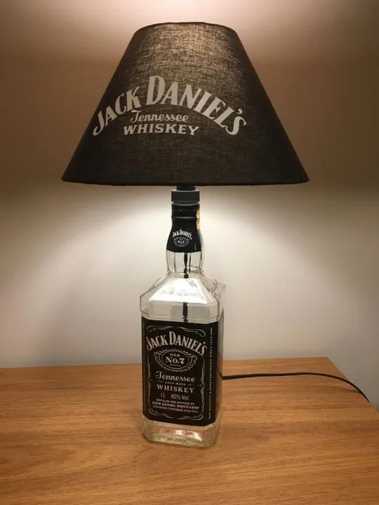 Abajur de garrafa Jack Daniels - Foto 2