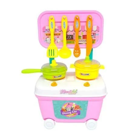 Mini Kit Carrinho Da Chef de cozinha brinquedo - Foto 2