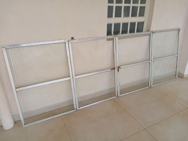 Folhas de janela de correr de aluminio com vidro. - Foto 3