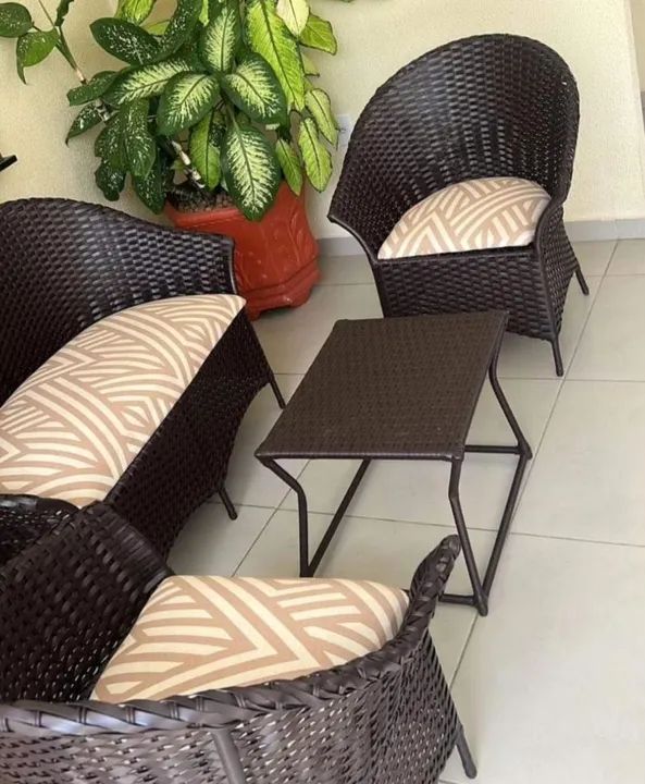 Jogo de área com almofadas 