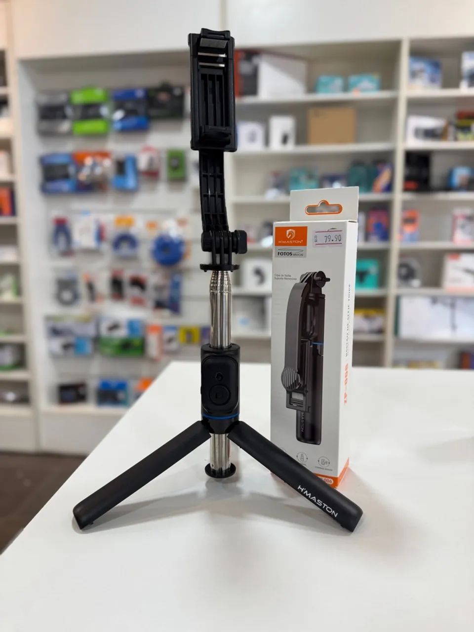 Tripé e Bastão de Selfie Bluetooth 