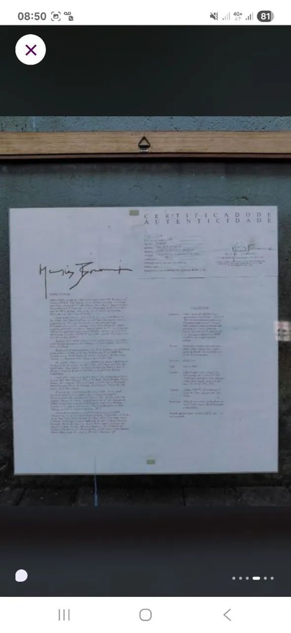 Obra de Arte - Maria Bonomi - Assinada - Antiga   - Foto 2