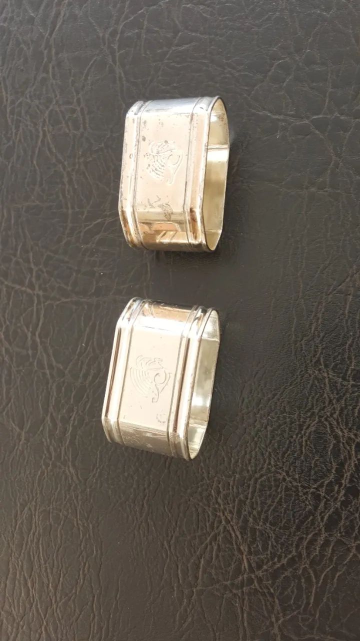 Dois porta guardanapo prata  - Foto 4