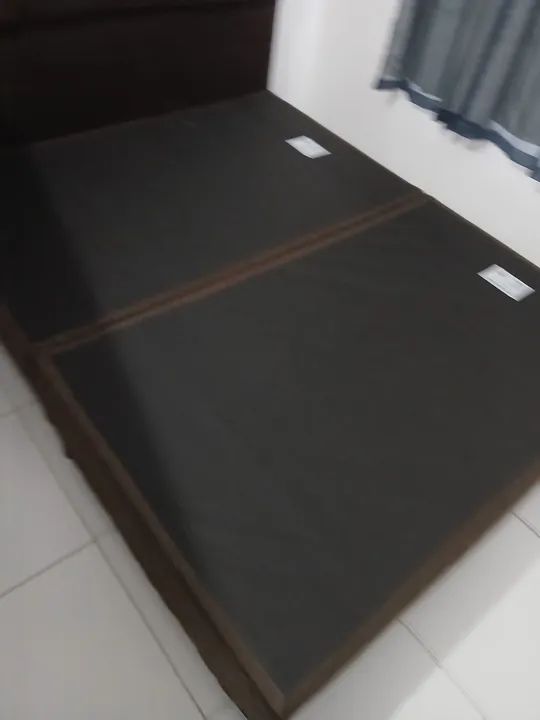 Vendo encosto e base cama Box seminovo. - Foto 2