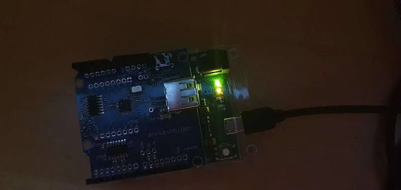 Arduino Leonardo r3 com hostshield soldado