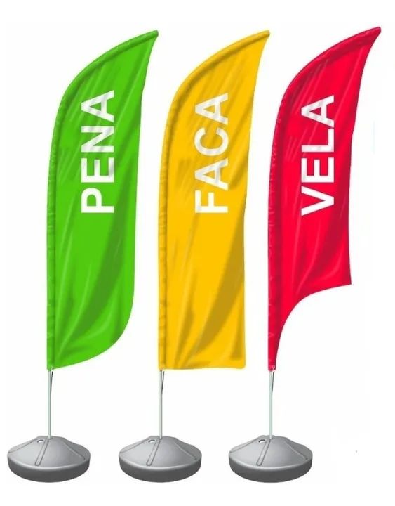 Kit Wind Banner Dupla Face  Completo - Foto 2