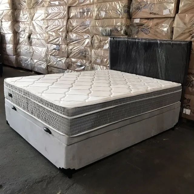 Cama Box Casal Baú + Colchão D33 Molas   - Foto 4