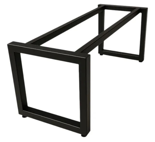 Pé De Mesa Industrial Em Aço Com Travessa Reforçada Forte