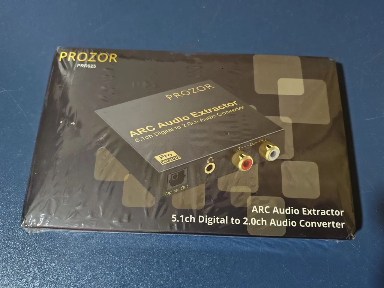 Conversor de Áudio PROZOR HDMI ARC p/ RCA Óptico - 5.1ch p/ 2.0ch - Novo na caixa