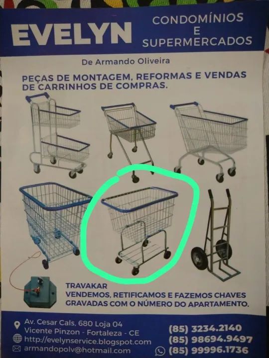 Reforma e venda de carrinhos de supermercados e condomínios  - Foto 3