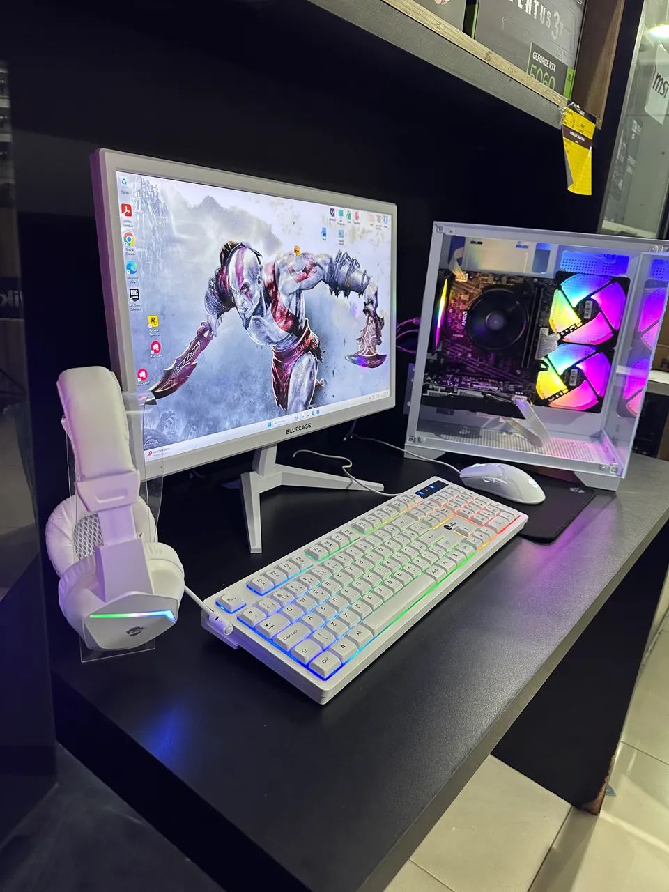 Pc Gamer completo Ryzen 5 5500 + RX580 8GB novo lacrado 1 ano de Garantia  - Foto 3