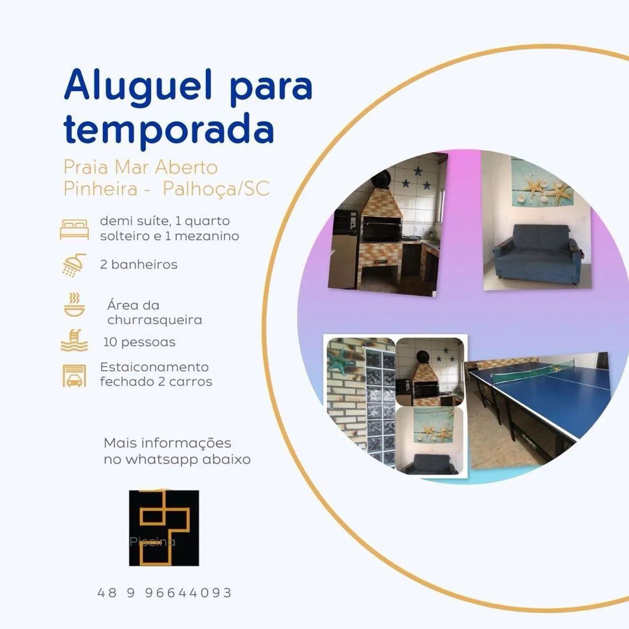Aluguel Temporada - Praia Mar Aberto